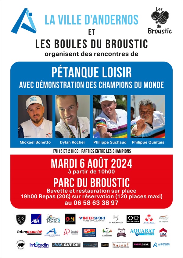 Pétanque loisir & démonstrations des champions du monde